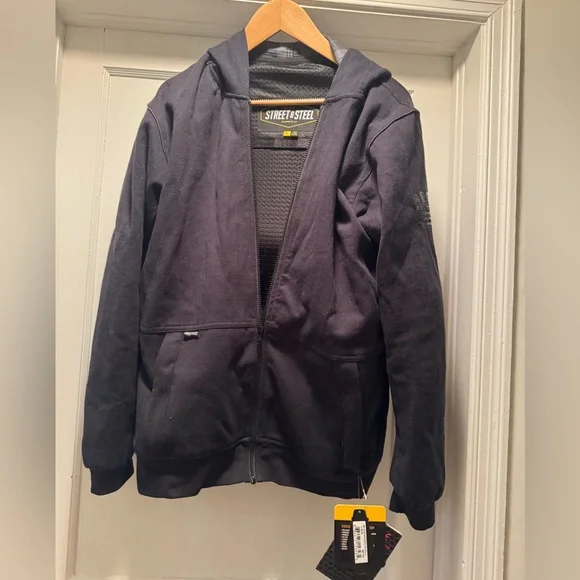 Street & Steel Kickstarter large black Motorcycle jacket - Picture 4 of 4